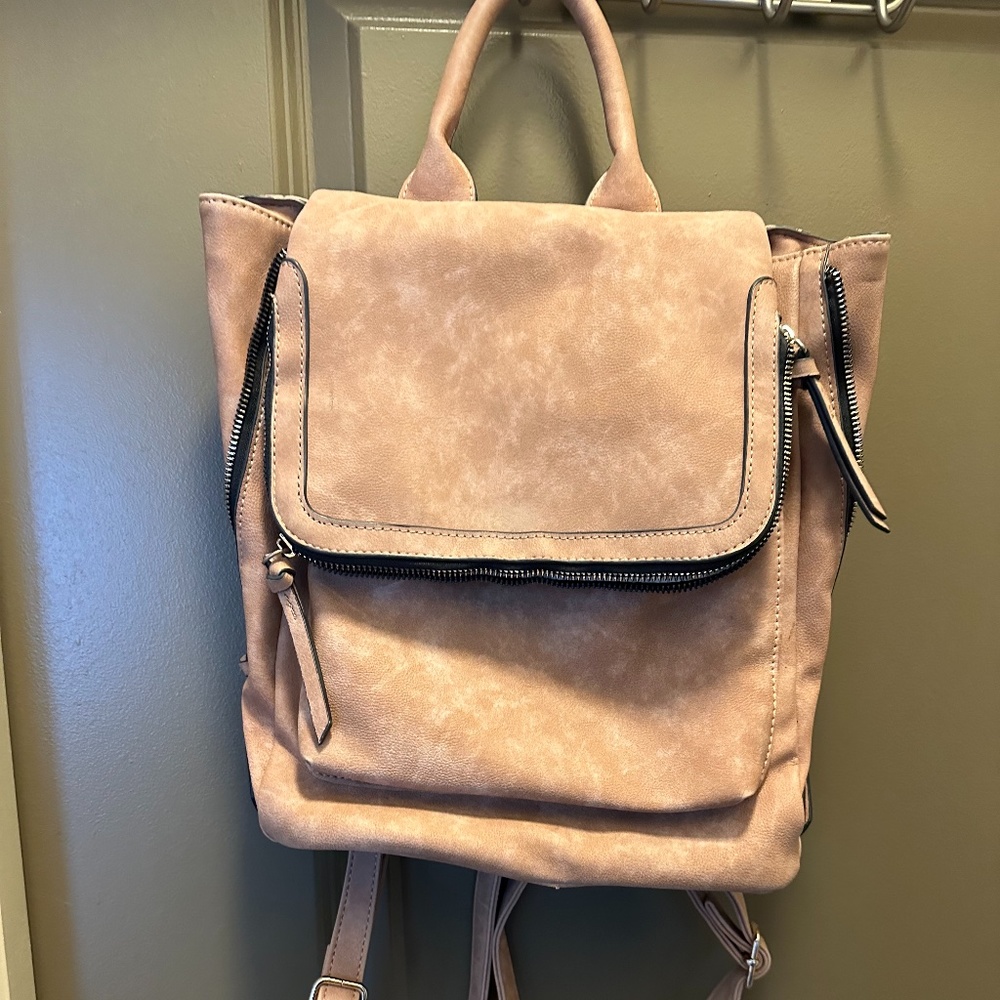 Faux Leather BackPack